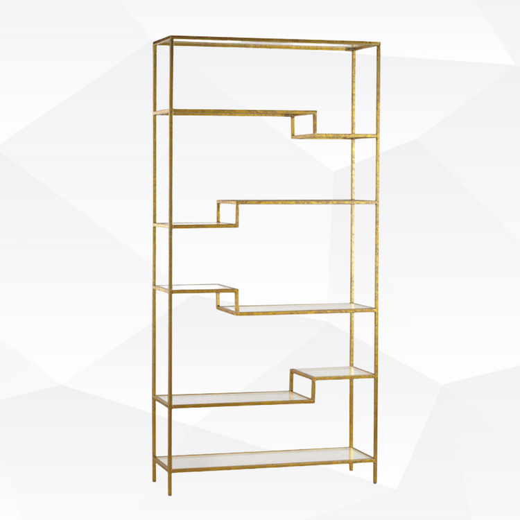 Mid Century Glass Shelf
