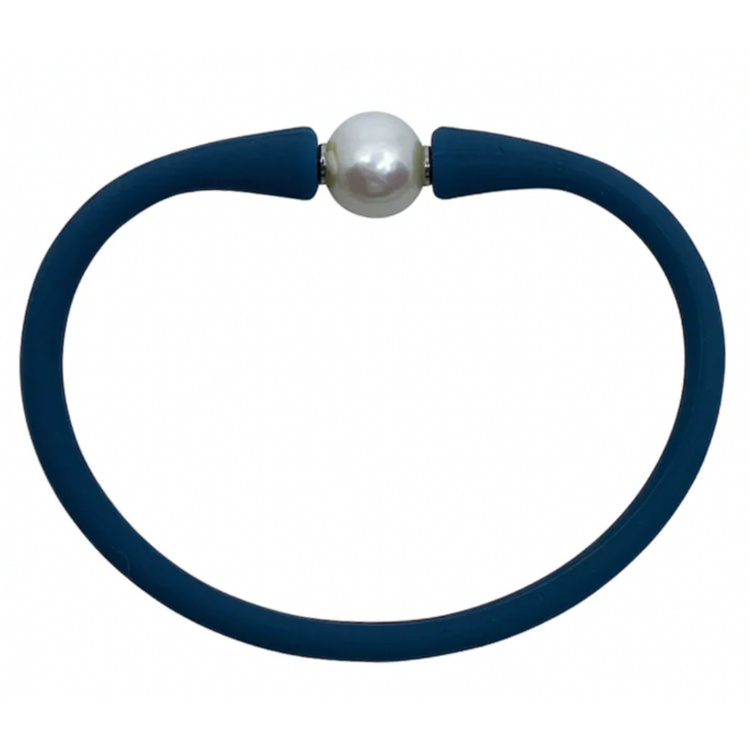 Navy/White Pearl Bracelet