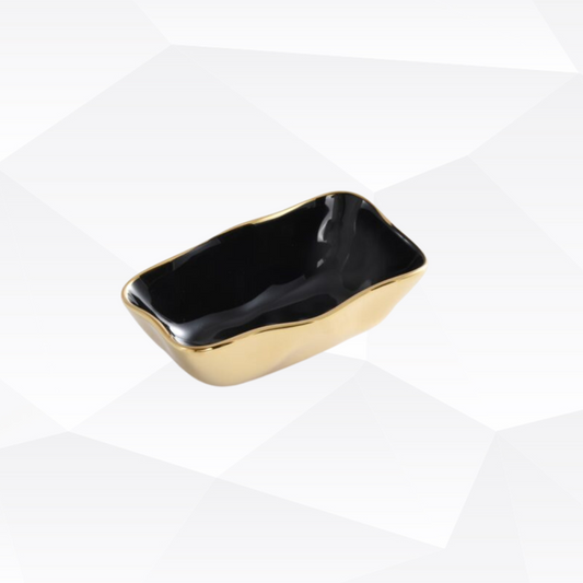 blkgld Mini Rectangular Bowl