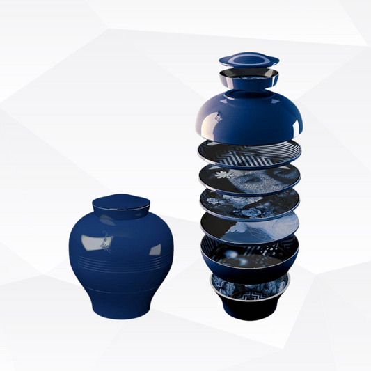 YUAN OSORIO 8-piece dinner set - Blue