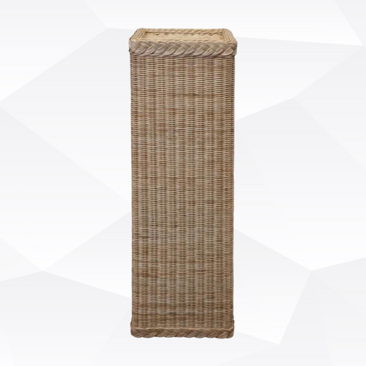 Wicker Pedestal (natural w/ Protective Finish)