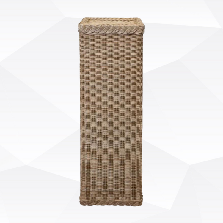 Wicker Pedestal (natural w/ Protective Finish)