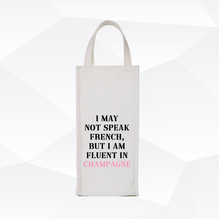 Speak French-Wine Bag