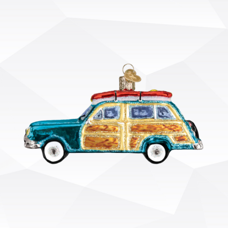 Surfs Up Wagon Ornament