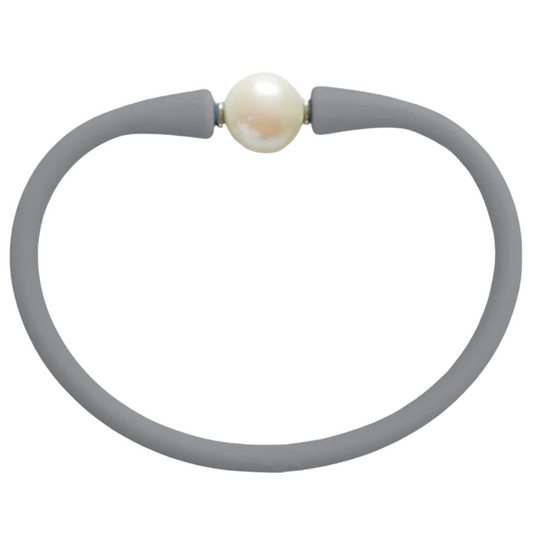 Gray/White Pearl Bracelet
