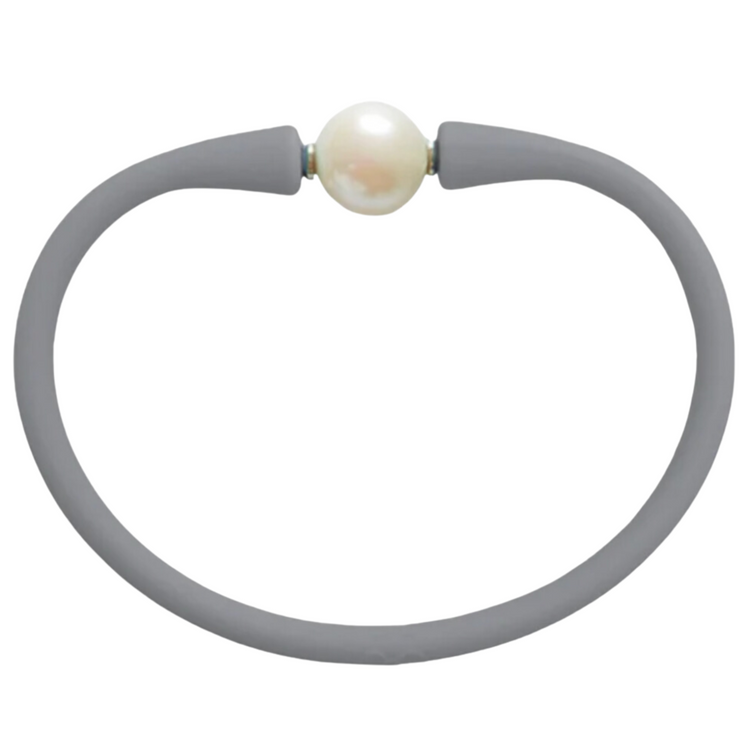 Gray/White Pearl Bracelet