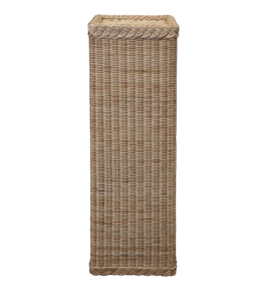 Wicker Pedestal (natural w/ Protective Finish)