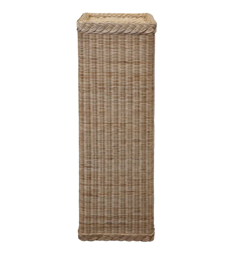 Wicker Pedestal (natural w/ Protective Finish)