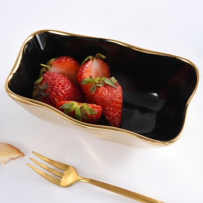 blkgld Mini Rectangular Bowl