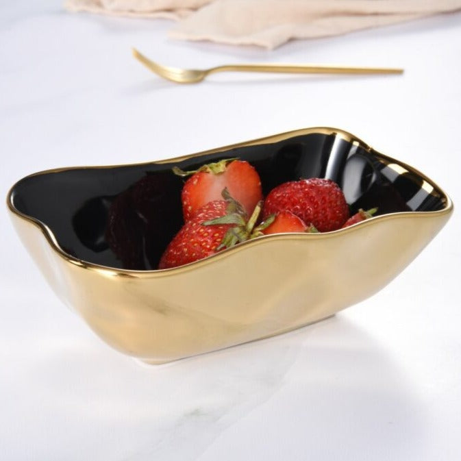 blkgld Mini Rectangular Bowl