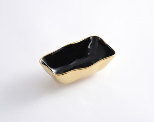 blkgld Mini Rectangular Bowl
