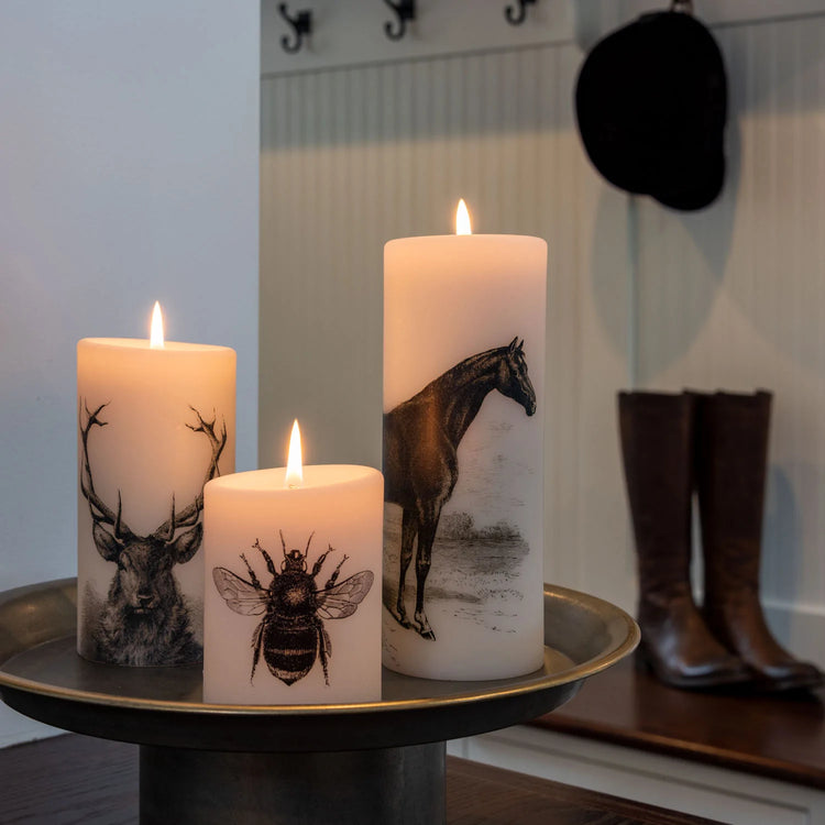 Thoroughbred Pillar Candle
