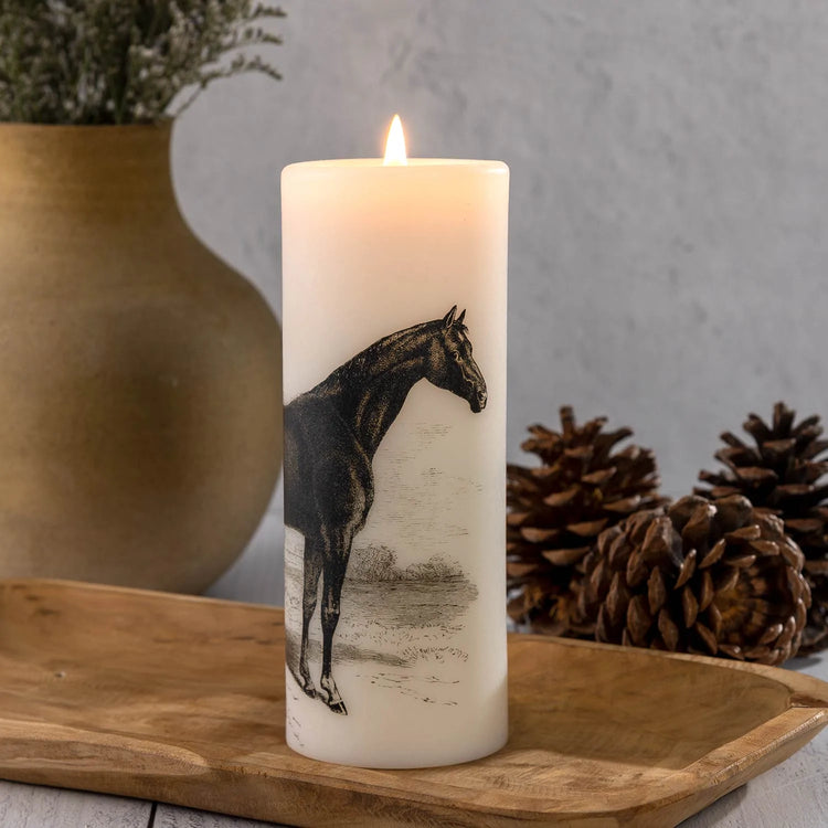 Thoroughbred Pillar Candle