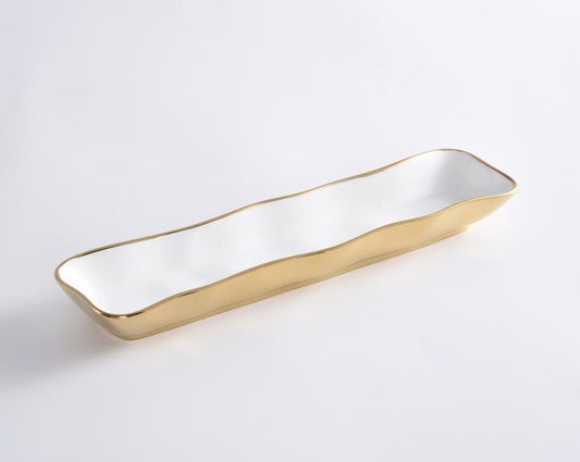 Cracker Tray Gold Rim