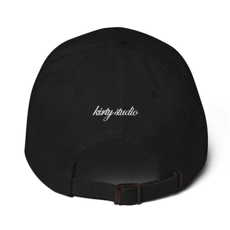 'Caviar Bump' Dad Hat: Black Sturgeon