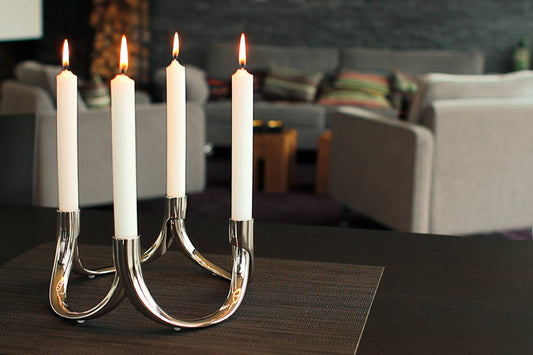 Bow 2 pcs candle holder