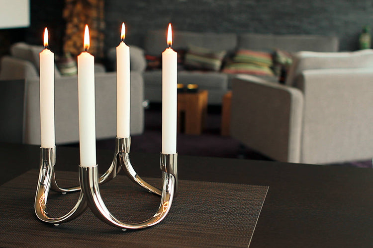 Bow 2 pcs candle holder