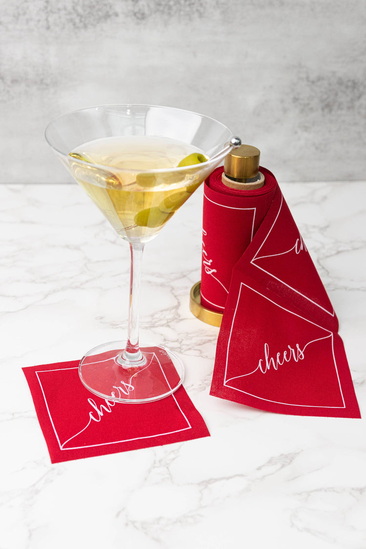 The Red Carpet Cocktail Napkin Roll