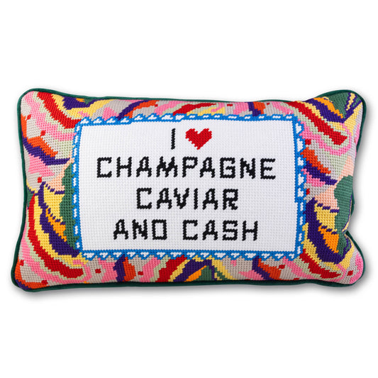 3 C's Needlepoint Pillow