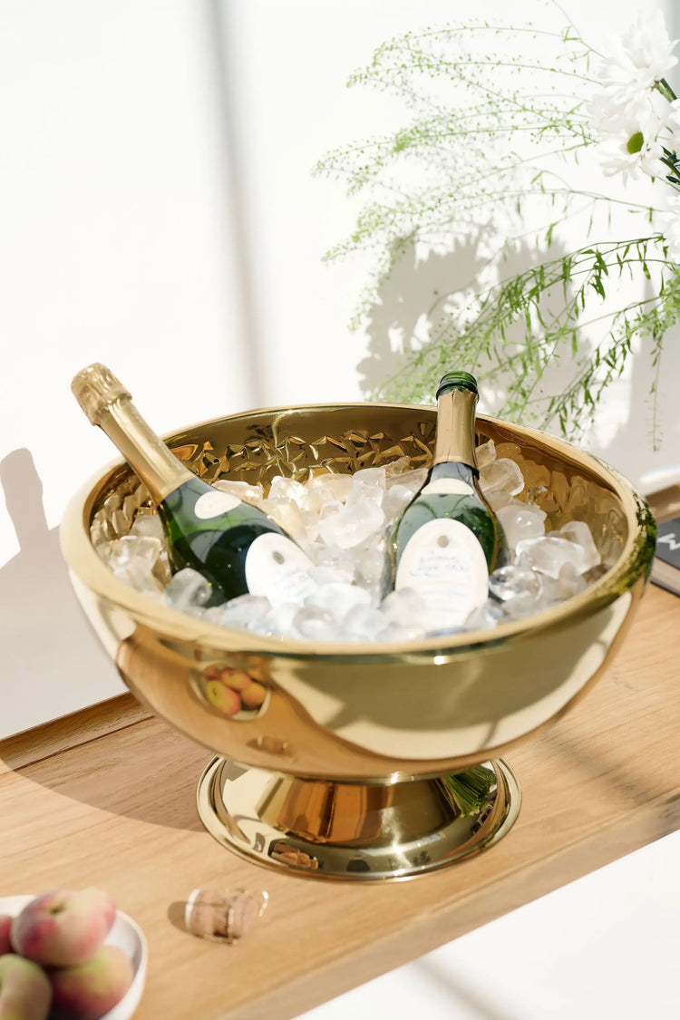 Crocodile Finish Gold Lux Bottle Chiller