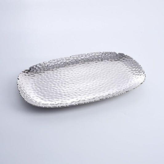 Extra Large Serving Platter Silver Finish