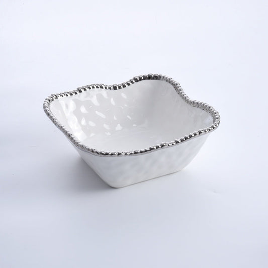 Extra Large Bowl - White/Silver