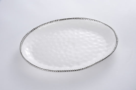 Gleaming White Oval Platter18"