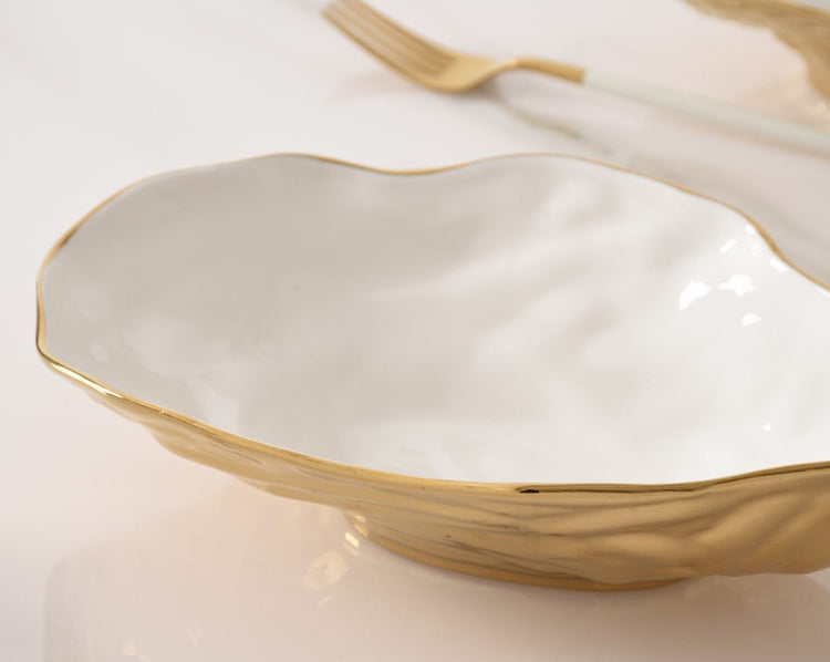 Gold Medium Oyster Tray