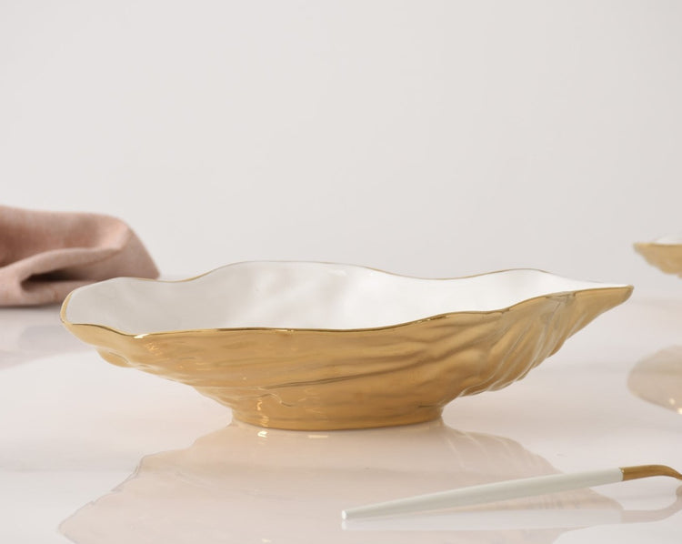 Gold Medium Oyster Tray