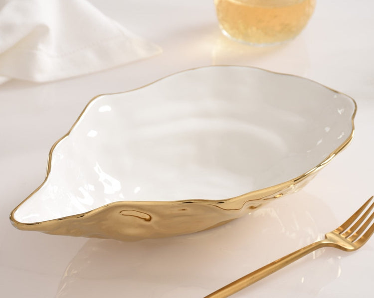 Gold Medium Oyster Tray