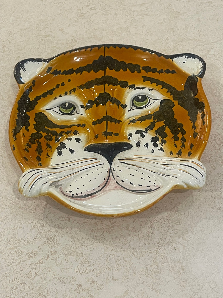 Vintage Italian Tiger Plate