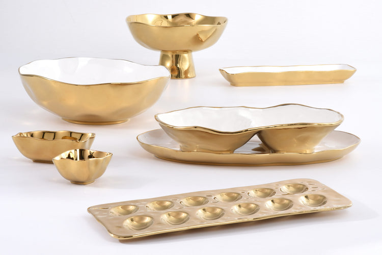 Cracker Tray Gold Rim