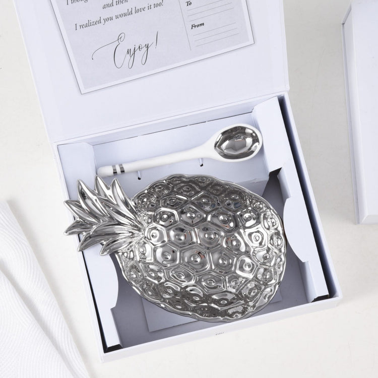 The Silver Pineapple Bowl Set