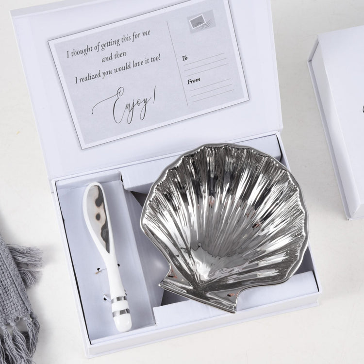 The Shell Set Silver Finish