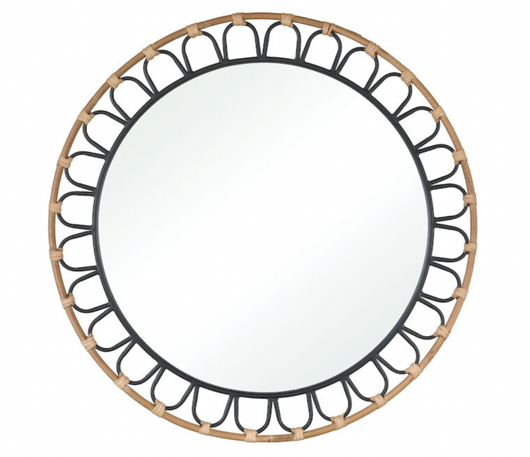 Round Natural Mirror