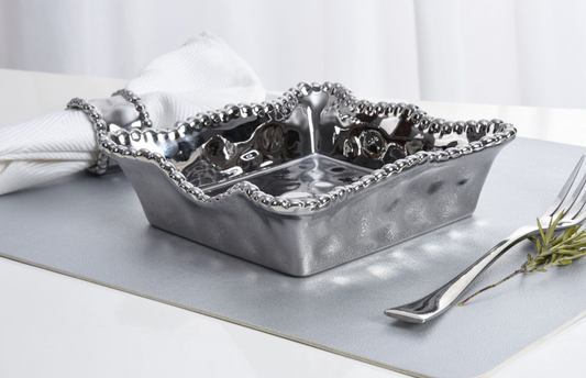 Silver Cocktail Napkin Holder