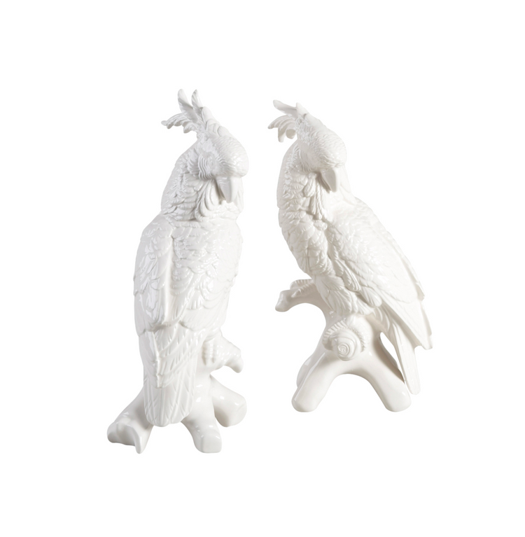 Italian Porcelain Cockatoos