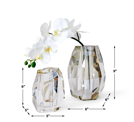 SM Champagne Prism Vase