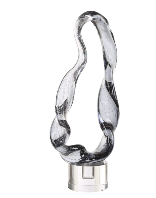 Smoked Glass Sculpture/Crystal Base