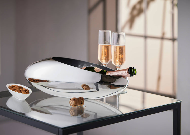 Cocoon Champagne Cooler + Tulip Vase