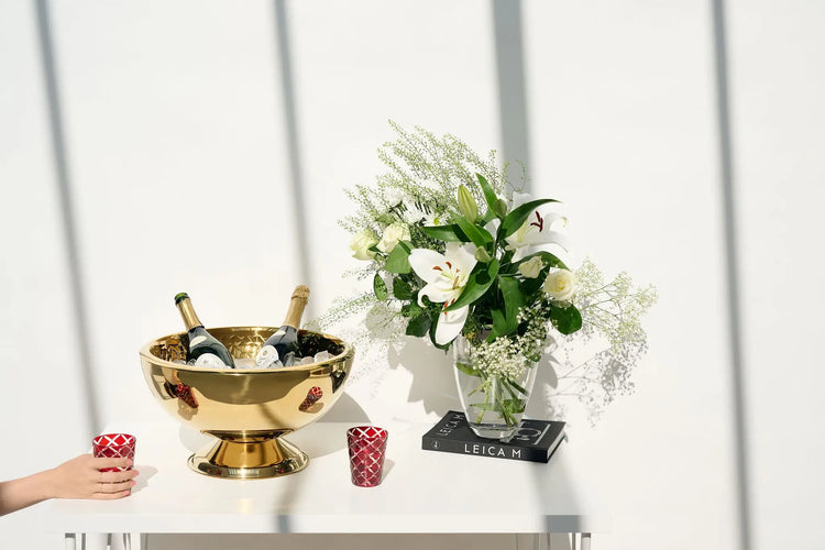Crocodile Finish Gold Lux Bottle Chiller