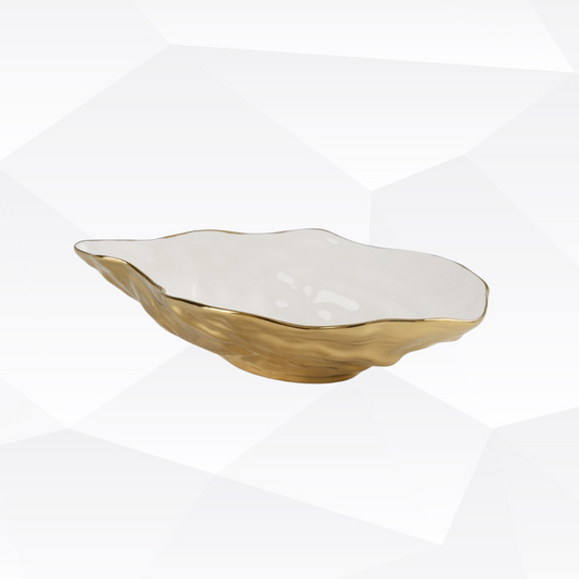 Gold Medium Oyster Tray