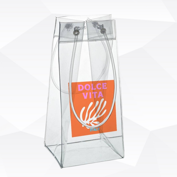 Dolce Vita-Portable Clear Wine Bag/Cooler