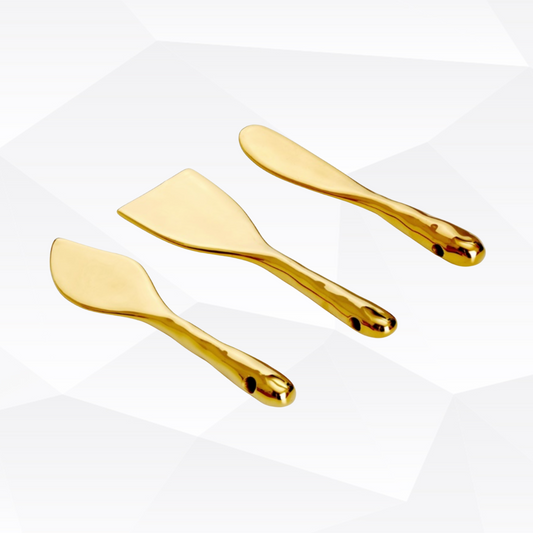 G-Knife Gold Titanium Cheese Knives