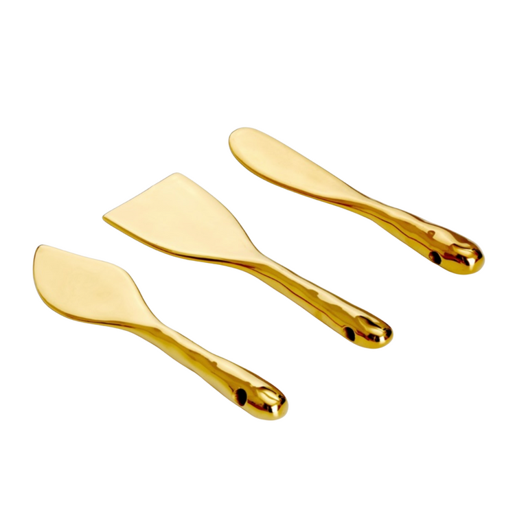 G-Knife Gold Titanium Cheese Knives