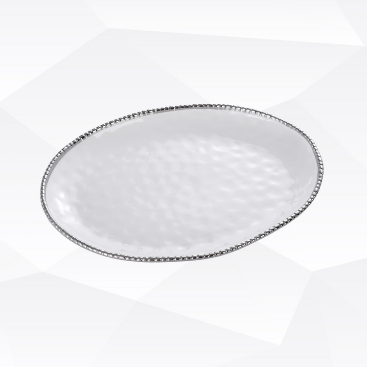 Gleaming White Oval Platter18"