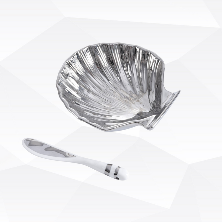 The Shell Set Silver Finish