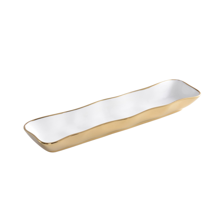 Cracker Tray Gold Rim