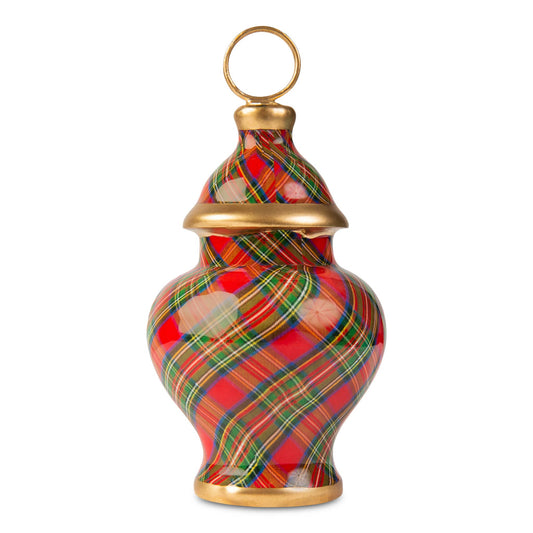 Royal Tartan Ginger Jar Ornaments