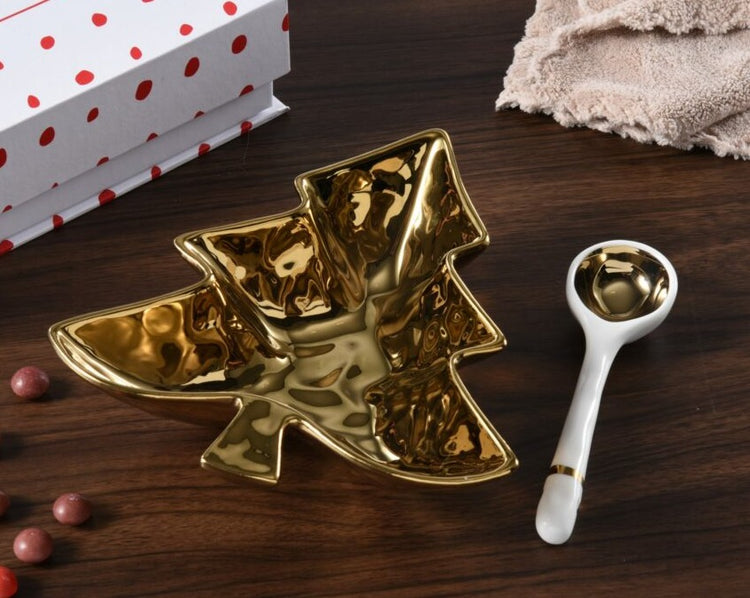 Christmas Tree-Shaped Bowl Set